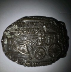 1970&rsquo;s America&rsquo;s Heroes Firedept Volunteers Brass Belt Buckle