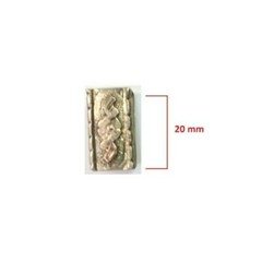 Hecho En Mexico Belt Buckle Set Sterling Silver 925 Flowers Glam fits 20mm Belt
