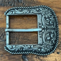 Ariat Western Floral Scroll Silver Tone 2007 Limited Edition Belt Buckle