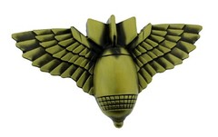 Grenade Belt Buckle US Military Memorial Veteran Day Gift Bronze Brass Metal New