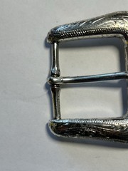 Western Women’s Belt Buckle Floral Boho 90s Rodeo Rockabilly Silver Tone
