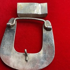 Vogt Signature Sterling Silver Overlay 2pc. Belt Buckle Western Ranger Set.