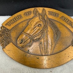 Vintage Horse Belt Buckle Limited Edition Equestrian Pride of the Arena