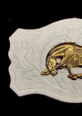 Vintage Western Cowboy Rodeo Horse Belt Buckle – Made in Hong Kong Unbranded