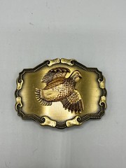 Vintage Quail Bird Belt Buckle 1970s Raintree Jewelry & Co Western Cowboy