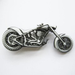 3D Motorcycle Chopper Metal Belt Buckle