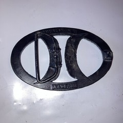 HURLEY Intl Clothing Co Vintage metal cut out logo Belt Buckle , Lead Free!