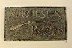 VINTAGE WINCHESTER REPEATING ARMS BELT BUCKLE LEWIS BUCKLES 🌺🌺