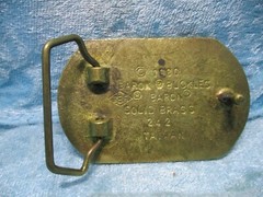 1955 Salem Illinois Fire Dist. Brass Belt Buckle
