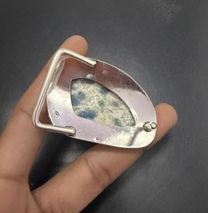 K2 Azurite Gemstone 925 Sterling Silver Handmade Belt Buckles Vintage Gift For
