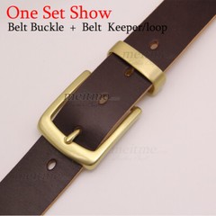 1.5&Prime; Solid Brass Belt Buckle Keeper Replacement Single Buckle Belt Loop 38mm lot
