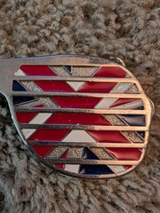 British Flag Sunglasses Belt Buckle, Union Jack Sunglasses Belt Buckle