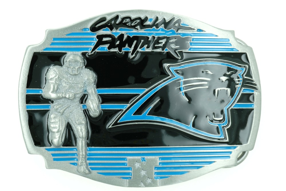 NFL Officially Licensed Carolina Panthers Football Metal Belt Buckle