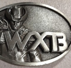 (27)Vintage 1985 Idea Craft Limited Edition Silvertone Belt Buckle WXB 3&Prime;x2.2&Prime;