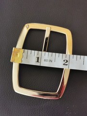 BELT BUCKLES 10993 2.5&Prime;X2&Prime; Gold Plated Made in Italy