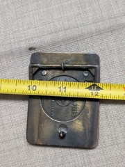 vintage CATTLE COUNTRY belt buckle BRASS cargill COW nutrena WESTERN cowboy