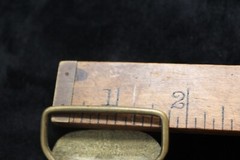 Vntg 1970s Solid Brass Acoustic Guitar Belt Buckle Counry Rock Music Aminco #124