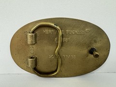 Vintage Honda Goldwing Motorcycle Brass Belt Buckle. Made In USA