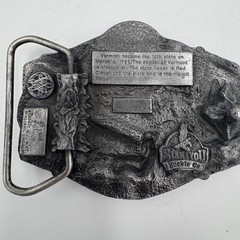 Vintage 1986 Siskiyou Vermont State Belt Buckle T-55 Freedom & Unity Made in USA