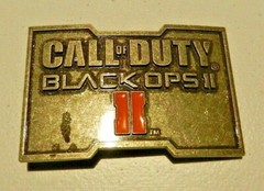 Call of Duty Black OPS II Logo Metal Stamped Belt Buckle -New old stock