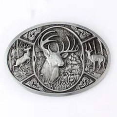 Deer Hunter Buckles – 3.8cm Animal Buckle For Leather Belt Fashion Accessories