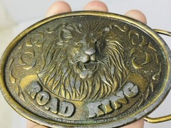 Union 76 King Of The Road Truckstop Club Lion Belt Buckle Vintage