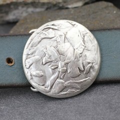 Round belt buckle antique silver buckle removable buckle removable belt up to 4 cm
