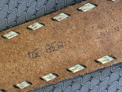 The State of Texas Star Buckle With Belt Brown & Silver Western Cowboy USA