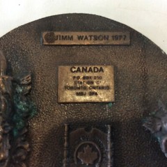 Vintage 1977 Algoma Central Railway Canada Jim Watson Belt Buckle RARE
