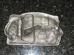 1982 The Space Shuttle Columbia NASA Flight Belt Buckle Bergamot Brass Works