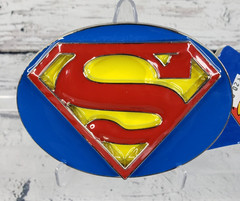 DC Comics SUPERMAN 3D Logo Metal/Enamel Belt Buckle GPGA Designs – New