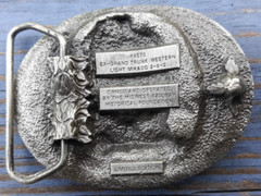 belt buckle 4070 Ex-Grand Trunk Western Light Mikado 2-8-2 train locomotive