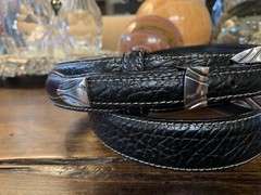 Pat Areias, James Reid Dgn Sterling Silver Belt Buckle 37-41-1.3/8”🦬✅