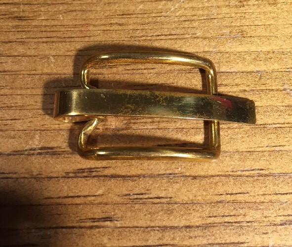 Vintage DAPPER Solid BRONZE Men’s Belt Buckle