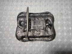 Buck Knives Pewter Belt Buckle Four Generations Smoky Mountain Knife Works