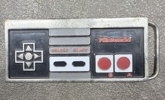 Vintage Nintendo Controller-Belt Buckle 1990’s Super Mario Brothers