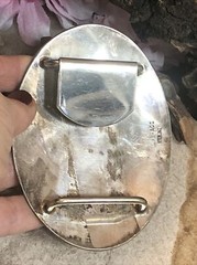 4.SILVERADO Sterling 925 Brass FAMILY AFFAIR POLO INVITATIONAL Belt Buckle 4&Prime;x3&Prime;