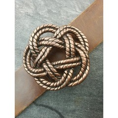 Knot Belt Buckle, Celtic Gordian Knot Buckle, Antique Copper Rope Design Buckle