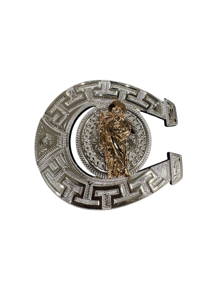 Hebilla Vaquera San Judas Tadeo Western Style Cowboy Buckle Saint Judas