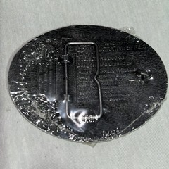 National Rodeo Finals Steer Wrestling Hesston 1995 Belt Buckle Western Cowboy