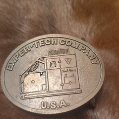 Exper-Tech Company Silver Western Belt Buckle for Men Metal Solid Industrial USA