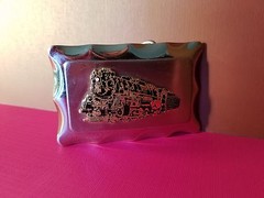 Vintage Locomotive Train Engine Railroad Belt Buckle