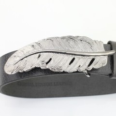 Belt buckle spring, belt buckle for 4 cm leather leather belt, removable buckle
