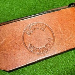 Montana Slings Men&rsquo;s Leather Heavy Utility Belt Size 42 Brass Buckle