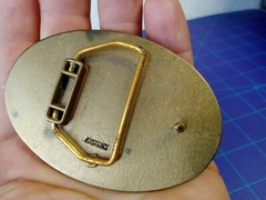 DWP 5 Year Safety Award Belt Buckle Utility Coal Electric Collector Ostens Metal