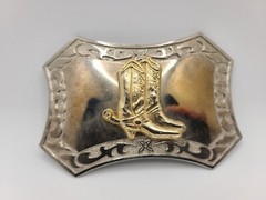 Cowboy Boots Western Belt Buckle Gold Tone / Silver Tone