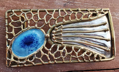 Belt buckle brass handmade Mexican exclusive, handmade