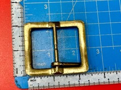 Replacement Center Bar Silver Tone Dress Belt Buckle Calvin Klein Jeans