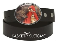 Little Red Riding Hood Belt Buckle – Grimm Fairytales Handmade Buckle – 996