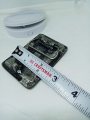 Vtg. Uniq Bendix Metal Embossed belt buckle Shaped Tractor-Trailer Truck.USA